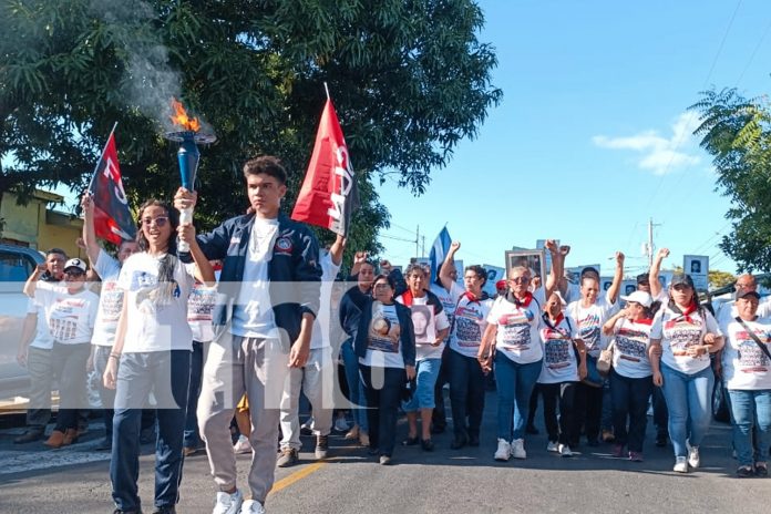 Foto: uventud Sandinista honra a los héroes de San José de las Mulas /TN8
