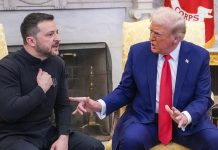 Foto: Trump y Zelenski en discusión por Ucrania