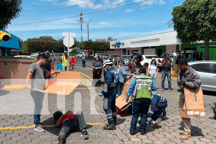 Foto: Accidente en el sector de Camino de Oriente, Managua/TN8 Foto: Accidente en el sector de Camino de Oriente, Managua/TN8