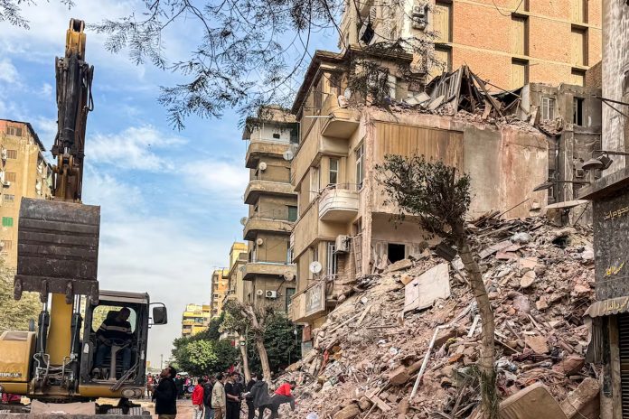 Foto: Diez muertos en el derrumbe de un edificio en El Cairo /Cortesía Foto: Diez muertos en el derrumbe de un edificio en El Cairo /Cortesía