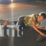 «Vivió para contarlo» hombre fue impactado por motociclista en Juigalpa Foto: Accidente en las cercanías del Hospital Comandante Camilo Ortega, Juigalpa/TN8