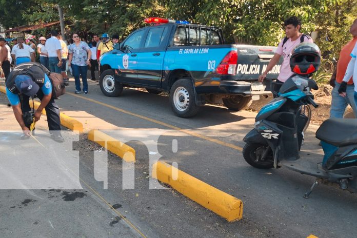 Foto: Accidente de tránsito ocurrió hoy en el kilómetro 93 del bypass en el municipio de León/TN8