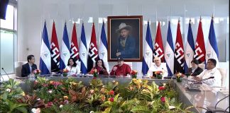 Foto: Co-Presidente Daniel Ortega y Co-Presidenta Rosario Murillo en Cumbre del ALBA-TCP