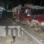 Fuerte accidente de tránsito en el puente Santa Rita, en la zona de Juigalpa, Chontales Foto: Accidente de tránsito en Juigalpa, Chontales / TN8