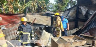 Foto: Incendio en una vivienda de Managua / TN8