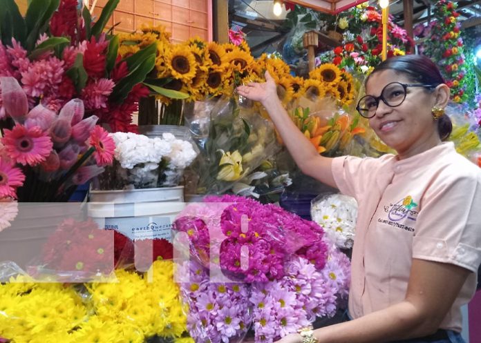Foto: Flores de Sofía, negocio dentro del mercado Roberto Huembes / TN8 Foto: Flores de Sofía, negocio dentro del mercado Roberto Huembes / TN8
