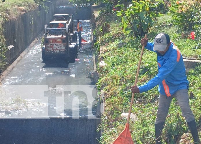 Foto: Limpieza de cauces en Managua / TN8