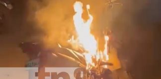 Foto: Incendio con una moto en Jalapa / TN8