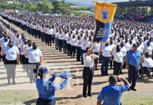 Unos 7 mil policías voluntarios en Matagalpa juran defender la paz y la soberanía Foto: Juramentación de policías voluntarios en Matagalpa / TN8