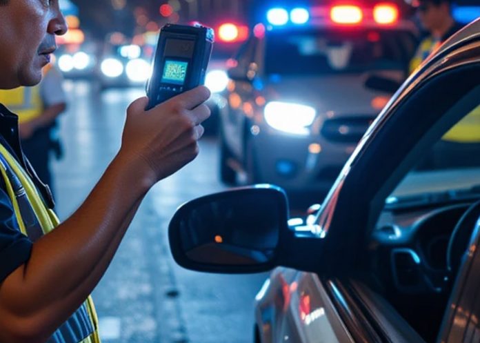 Foto: Retén policial en Nicaragua (usando IA)