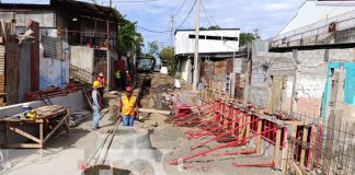 Foto: Obras de construcción en el barrio La Esperanza, Managua / TN8