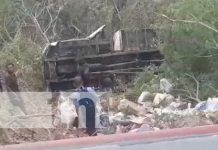 Foto: Accidente con camión en la Vuelta El Jarro, San Rafael del Sur / TN8