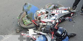 Foto: Aparatoso accidente de tránsito en la Rotonda El Periodista, Managua / TN8