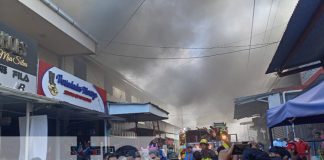 Foto: Grandes llamas en un incendio en el Mercado Oriental / TN8