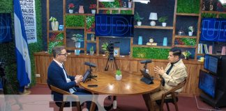 Foto: Wálmaro Gutiérrez en Estudio TN8 sobre tema de la Ley del Sistema Bancario en Nicaragua / TN8