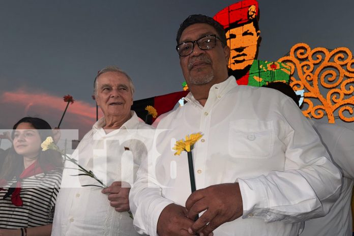 Foto: Caminata en Managua en honor al Comandante Hugo Chávez/TN8