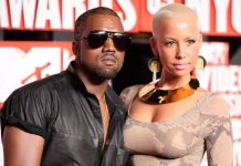 Foto: Amber Rose sobre Kanye West /cortesía