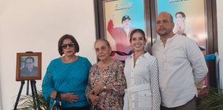 Foto: Gabriela Gutiérrez agradece el tributo a su padre, el Dr. Juan Ignacio Gutiérrez /Cortesía