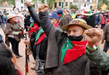 Movimiento indígena de Colombia respalda las reformas de Gustavo Petro Foto: Alzan la voz en apoyo a Gustavo Petro /cortesía