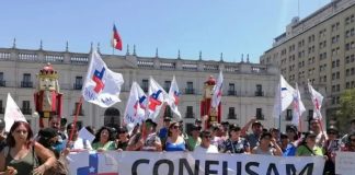 Foto: Paro nacional de salud en Chile /cortesía