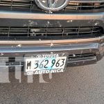 Foto: Fuerte choque entre camioneta y motocicleta deja tres heridos en Managua/TN8