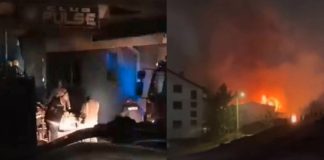 Foto: Incendio al este de Macedonia del Norte/Cortesía