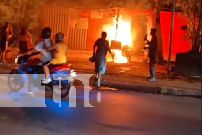 1 Foto: Moto quemada y accidentes graves registrados en menos de 6 horas en Managua/TN8