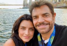 Foto: Eugenio Derbez sorprende a Aislinn Derbez /cortesía