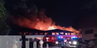 Foto:Pérdidas millonarias tras incendio en bodega de recicladora/TN8