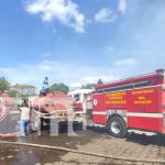 Millonarias pérdidas en bodega recicladora de Managua Foto: Incendio en Managua /TN8