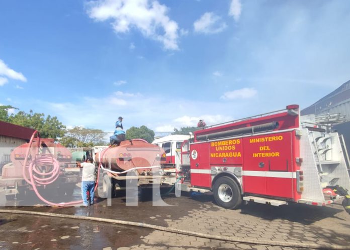 Foto: Incendio en Managua /TN8 Foto: Incendio en Managua /TN8