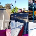 «Clase animal»: Busero de Chinandega aventaja a un furgón poniendo en riesgo a todos Foto: Terror en carretera Chinandega-Corinto /TN8