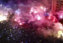 Foto: Escándalo en Serbia /cortesía