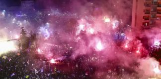 Foto: Escándalo en Serbia /cortesía