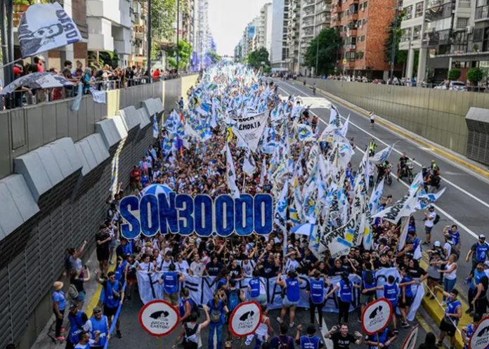 Foto: Protestas en Argentina  /cortesía