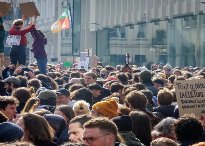 Foto: Protesta histórica en Bélgica /cortesía Foto: Protesta histórica en Bélgica /cortesía
