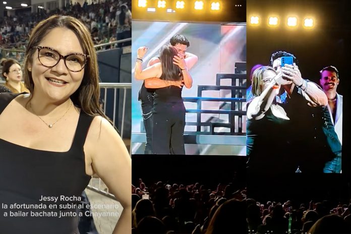 Foto: Jessy Rocha, la afortunada en el concierto de Chayanne /TN8 Foto: Jessy Rocha, la afortunada en el concierto de Chayanne /TN8