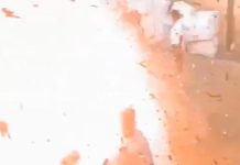 Foto: Fuerte explosión en la india/Cortesía