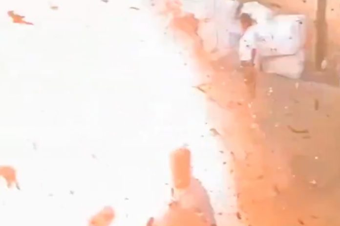 Foto: Fuerte explosión en la india/Cortesía Foto: Fuerte explosión en la india/Cortesía