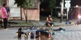 Foto: Motociclista y ciclista protagonizan choque en la Colonia 10 de Junio en Managua/TN8