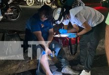 Triple colisión entre motocicletas dejó 4 personas lesionadas en Juigalpa, Chontales Foto: Triple colisión entre motocicletas dejó 5 personas lesionadas en Juigalpa, Chontales/TN8