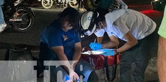 Foto: Triple colisión entre motocicletas dejó 5 personas lesionadas en Juigalpa, Chontales/TN8