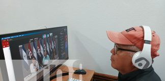 Foto: Encuentro virtual entre comunicadores de Sputnik y Nicaragua/TN8
