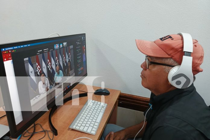 Foto: Encuentro virtual entre comunicadores de Sputnik y Nicaragua/TN8