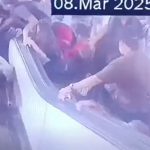 ¡Desesperante! Escalera mecánica en  Filipinas retrocede a gran velocidad, dejando varios heridos Foto: Escalera eléctrica casi causa una tragedia en Filipinas/TN8