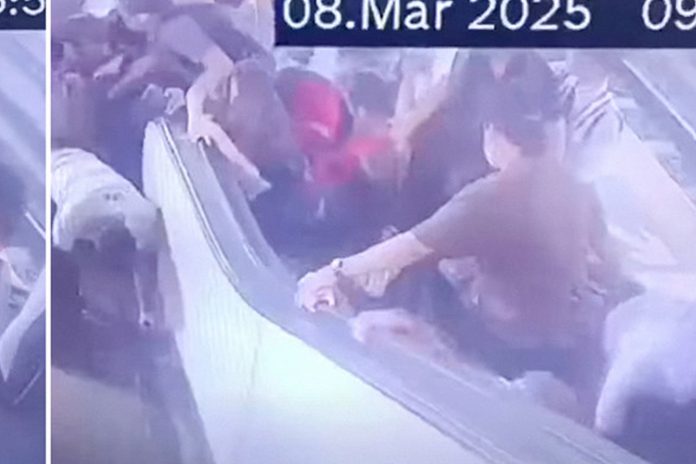 Foto: Escalera eléctrica casi causa una tragedia en Filipinas/TN8