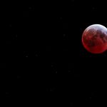 El cielo de Nicaragua brilló con una Luna roja Foto: La Luna se tiñó de rojo en un evento único/Cortesía