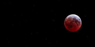 Foto: La Luna se tiñó de rojo en un evento único/Cortesía