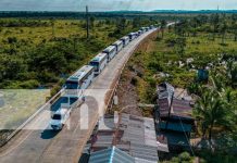 Foto: Familias de Bilwi reciben con alegría nuevos buses intermunicipales y urbanos/TN8