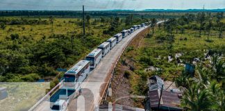 Foto: Familias de Bilwi reciben con alegría nuevos buses intermunicipales y urbanos/TN8